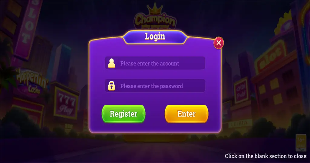 champion 777 login