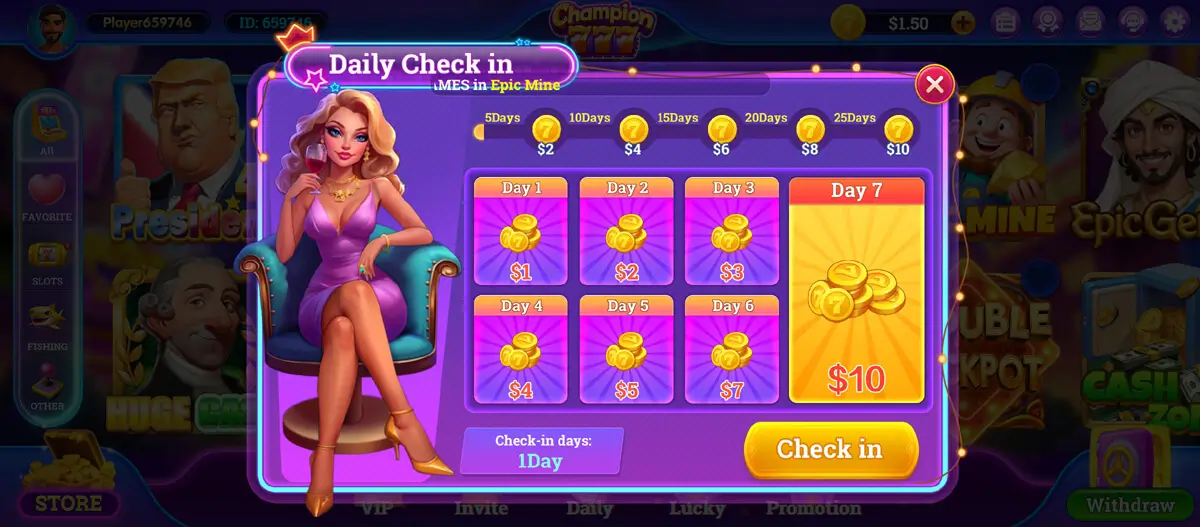 Bonus on Champion 777